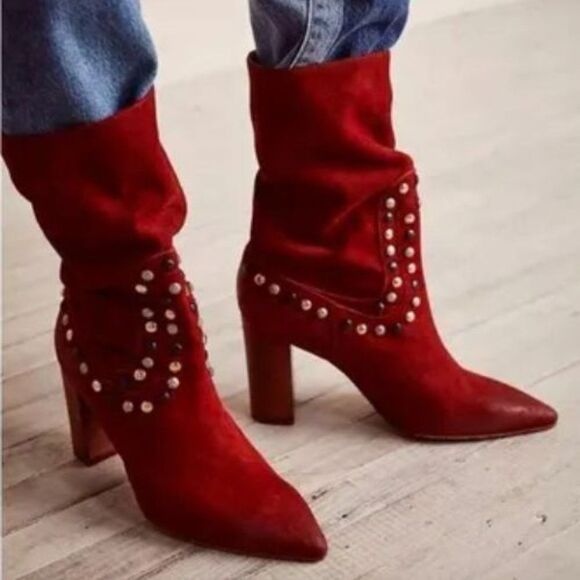NIB Free People Dakota Studded Western Boot6